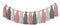 DrCor Pastel Tassel Garland Pink & Sage Green Boho Spring Garland for