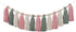 DrCor Pastel Tassel Garland Pink & Sage Green Boho Spring Garland for