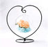 Heart-Shaped Ornament Display Stand by Archi, Iron Pothook Stand for Hanging Glass Terrarium (Heart-1)