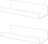 TONICE 2 Pack Acrylic Shelves for Wall 15in Floating Shelf Wall Mounted