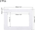 PATIKIL Magnetic Picture Frame, 2 Pack Magnetic Photo Frame Picture Holder Holds 4x6 Inch Photos for Refrigerator Metal Home Office, PVC White by PATIKIL