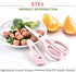 Healthy Baby Food Ceramic Scissors with Cover, Portable Shears (Pink)