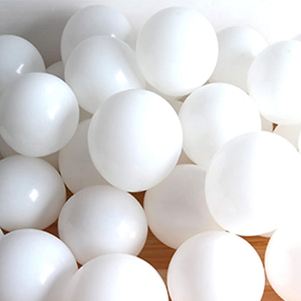 5 Inch White Balloons, Small Latex Mini Party Balloons, Pack of 100