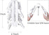 Foldable Clip Hangers with 26 Drying Clips, Plastic Laundry Clip and Drip Drying Hanger for Socks, Bras, White