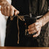 Manual Coffee Grinder Set by Mixpresso, Hand Coffee Mill with Conical Burr, 2 Glass Jars & Brush