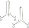 Artliving Metal Plate Stands for Display, 8-Inch Adjustable Easel Holders for Plates, Frames, Cookbooks - Silver