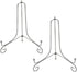 Artliving Metal Plate Stands for Display, 8-Inch Adjustable Easel Holders for Plates, Frames, Cookbooks - Silver