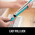 GORILLA GRIP Stainless Steel Kitchen Tongs - Heat Resistant Cooking Tongs Set of 2, 9 + 12 Inch, Turquoise