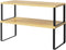 NEX Cabinet Shelf Organizer Set of 2, Kitchen Counter Shelves Spice Rack,