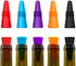 10 Pcs Wine Stoppers, CNYMANY Reusable Silicone Beverage Bottle Sealer with Grip Top for Cork to Keep Wine Fresh - Red,