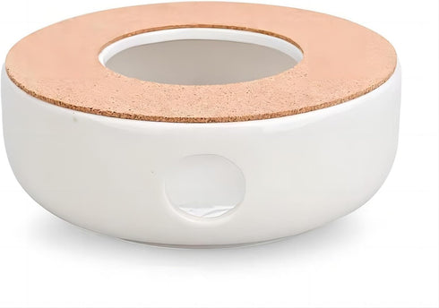 Ceramic Teapot Warmer, 6 Inches Teapot Heater, Tea Light Warmer for Teapot and Mugs (Candles not Included)