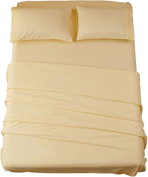 SONORO KATE Bed Sheet Set Super Soft Microfiber 1800 Thread Count Luxury