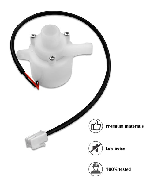 Ice Maker Water Pump Replacement HZB-12A/25BF, Fit for Household Small Bullet Ice Machine