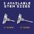 CONCORD 3" Stainless Steel Thermometer for Home Brewing - 4" Stem