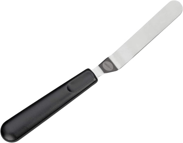 Wilton 9 Inch Angled Spatula with Black Handle