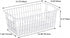 SANNO Wire Freezer Baskets, Storage Baskets for Closet, Refrigerator, Home Office, Bathroom, Pantry Organization - Set