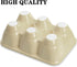 DEAYOU 3-Pack 18 Cups Ceramic Egg Tray - 6-Cup Porcelain Egg Holder Container for Countertop, Fridge, Kitchen