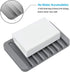 2PCS Mcyye Self Draining Soap Dishes, Premium Silicone Soap Holder for Shower, Bathroom, Easy Clean