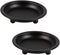 2 Pcs Candle Plate Iron Candle Holder for Pillar Candles, Black Metal Stand for Dining Table Decor