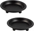 2 Pcs Candle Plate Iron Candle Holder for Pillar Candles, Black Metal Stand for Dining Table Decor