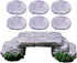 Yardwe Miniature Garden Bridge Statue Set, Micro Landscape Decorations, Stepping Stone DIY Mini Resin Bridge, Bonsai