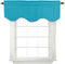 Turquoize Teal Valance Curtains, 52" x 18" Short Window Curtain Valance for Kitchen, Blackout Thermal Insulated