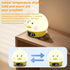 RUISHINE Alarm Clock Lights for Kids-Duck Night Lights,Temperature Display,RGB Color Changing, Wake up Timer