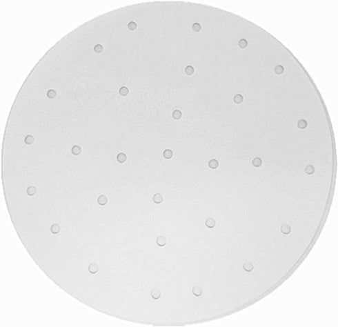 Air Fryer Perforated Parchment Paper, Set of 100, 8 inch Air Fryer Liner for Steaming Basket and More