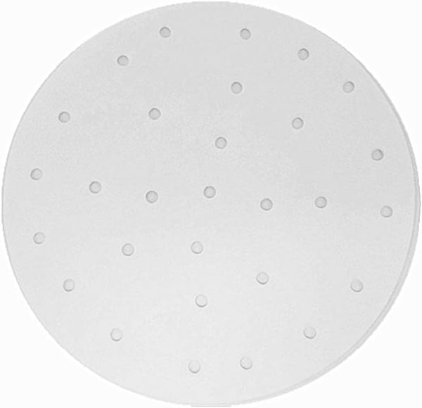 Air Fryer Perforated Parchment Paper, Set of 100, 8 inch Air Fryer Liner for Steaming Basket and More