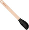 Silicone Series Small Spatula with Natural Handle and Black Head