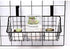 LeleCAT Grid Storage Basket with Hook, Hang it Behind a Door or on a Railing, Over the Cabinet Door, Small, Black, 1