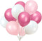 KADBANER White Light Pink Rose Red Balloons, 100 Pack, 12 Inch Latex