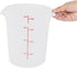 Restaurantware-Met Lux 4 Quart Food Storage Container, 1 White Container - Lids Sold Separately, Red Volume Markers