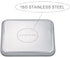 TeamFar Toaster Oven Tray and Rack Set, 9.3’’ x 7’’ x 1’’, Stainless Steel Non Toxic & Healthy, Easy Clean
