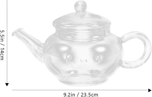 Restaurant Teapot, Transparent Glass Teapot with Handle, Small Glass Teapot, Tearoom Teapot Kettle, Hotel Coffee Pot,