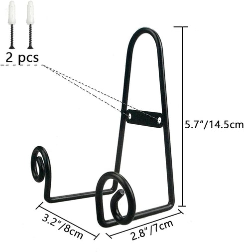 Metal Easel Plate Stand Holder for Wall Hanging Display Rack, Art Hanger, Photo Holder, Books, Bowls, Platters