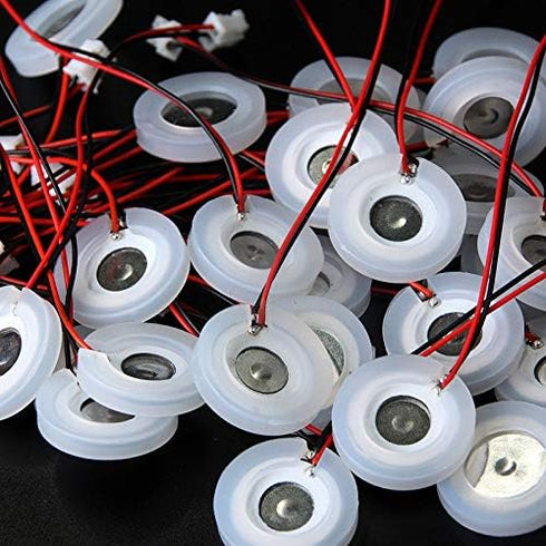 2PCS 16mm Ultrasonic Mist Maker Fogger Ceramics Discs, Atomizer Humidifier Accessories with Wire