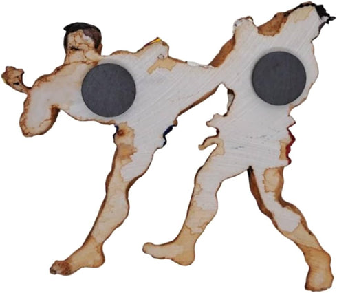 4" Muay Thai Jorakae Fad Hang 3D Resin Fridge Magnet - Crocodile Sweeps Its Tail Basic Movement Souvenir