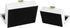 HofferRuffer Faux Leather Jewelry Boxes, Decorative Storage Accessory Organizer with Gold Hardware, Set of 2