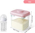 1700ml 730g Ankou Formula Container - Airtight Formula Dispenser One Button Handy Milk Powder Container BPA-Free