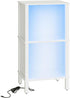 Apetaccat 2-Tier 11 14.2 27.4 Inches, Bookshelf with LED Lights, Modern Bookcase, Open Storage Book Shelf, Small Narrow