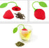 8PC Silicone Tea Strainers for Loose Tea, Cute Strawberry Shape Tea Infuser Set, Tea Filters for Loose-Leaf