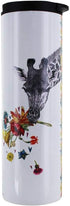 Tree-Free Greetings Giraffe Vacuum Insulated Travel Coffee Tumbler, 17 Ounce Stainless Steel Mug