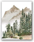 NIUNIU ART Poster-40X50Cmx3 Nursery Wall Decor Mountain Tree Nature Woodland Canvas Print Baby Boy Wall Art Pictures