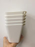 5pcs Hanging Cup Holder - Rolling Cart Accessories for Utility Bins, Space Saver, Storage Bucket, Makeup Pencil Holder,