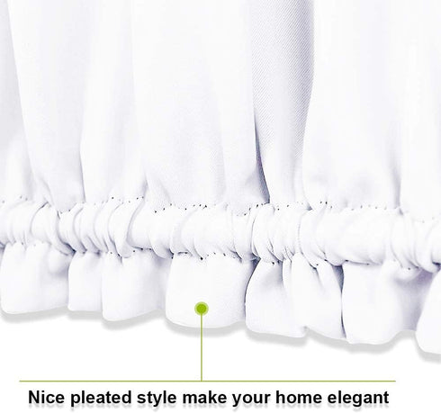 PONY DANCE Small Window Curtains - Window Shades Room Darkening Drapery Light Filter Drapes for French Door Glass,