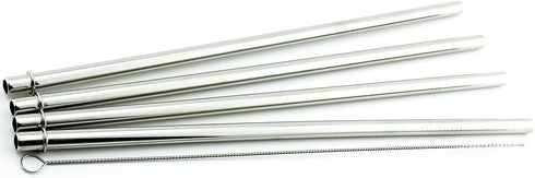 4 Pack Cocostraw for Bubba Envy 32 & 48 oz Tumbler, Stainless Steel Drinking Straws with Cleaning Brush