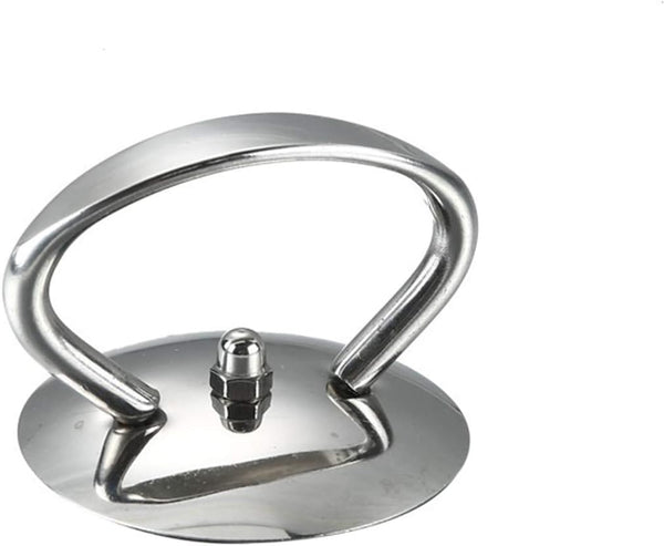 Universal Pot Lid Cover Knob Handle, Stainless Steel Replacement with Mounting Screws and Silicone Washer