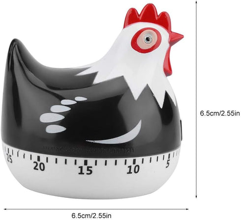 Cooking Timer Oven Timer, Kitchen Timer for Boiled Eggs, Egg Timer for Home Baking (Black)