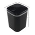 0.5 Gallon Tiny Countertop Trash Can, Mini Desktop Garbage Can with Push-Button, Black